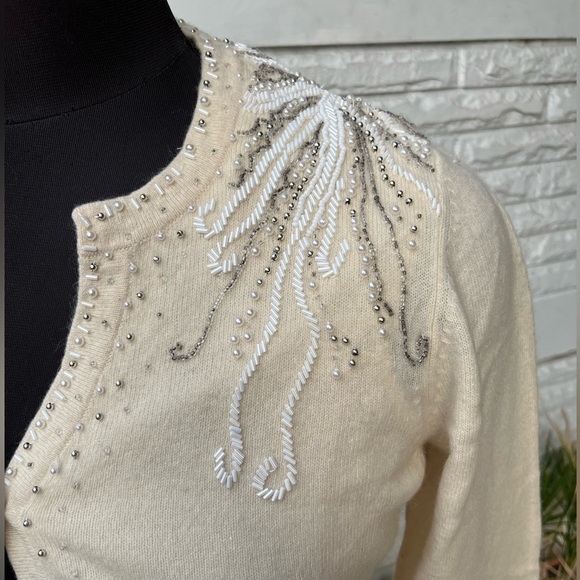 Sweaters - Off White Embroidered Sweater